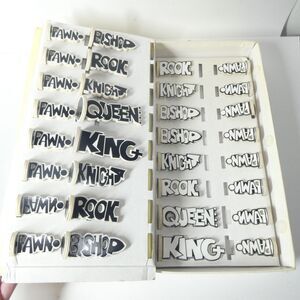 Chess Set Black & White Pop Art Graffiti Style Artecnica Book of Chess w/Box